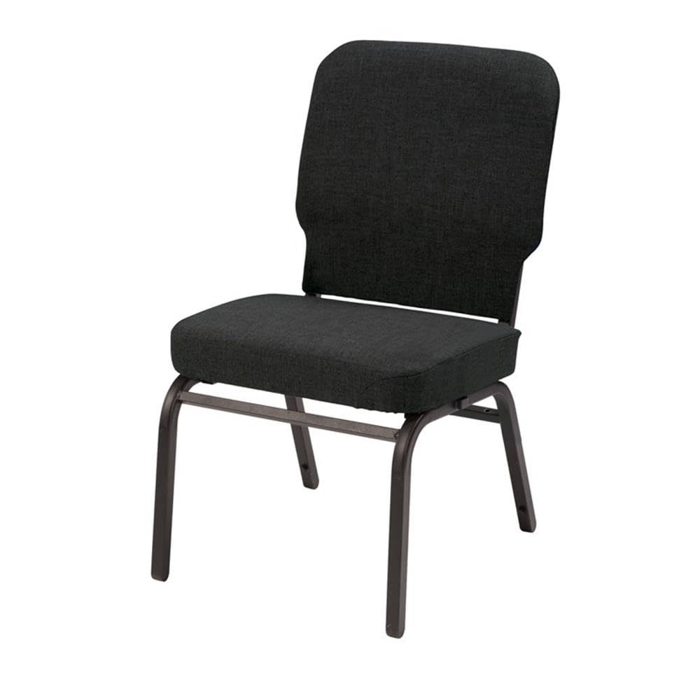 Black Big and Tall Armless Guest Chair D80895