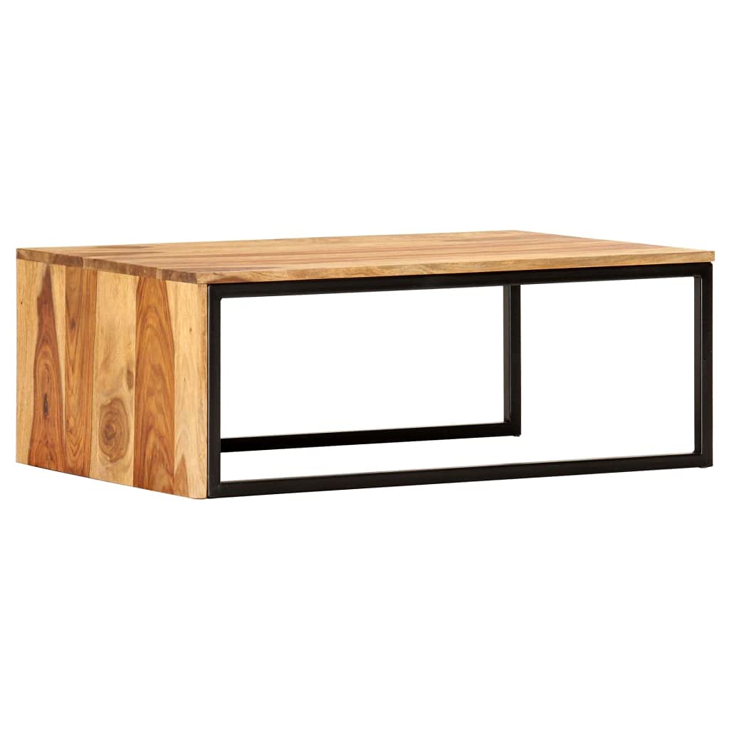 2 pcs Solid Sheesham Wood Nesting Coffee Table J252871