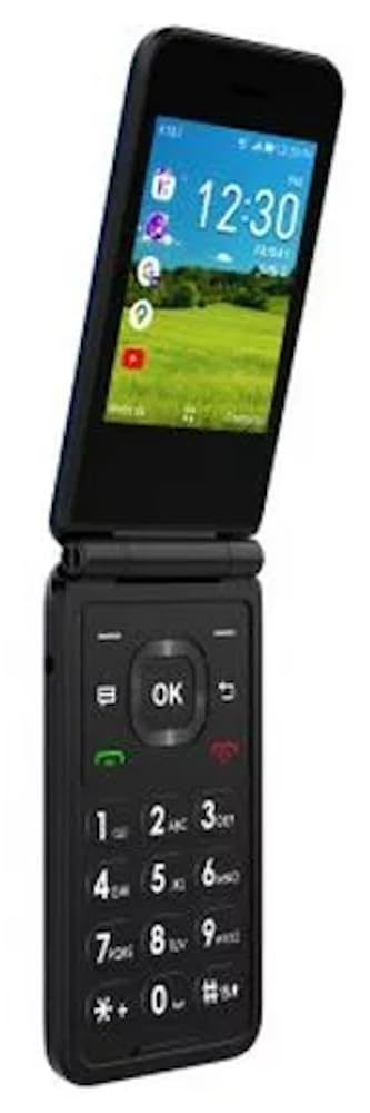 Prepaid 4G LTE Flip Phone, 2MP Camera, Android, Classic Navy E127188