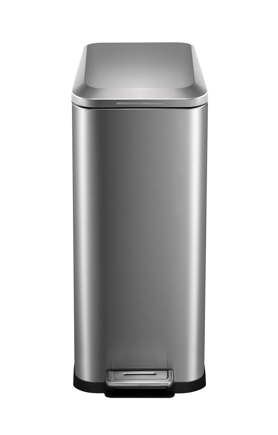 50L Slim Stainless Steel Step Trash Can with Soft-Close Lid V2084