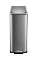50L Slim Stainless Steel Step Trash Can with Soft-Close Lid V2084