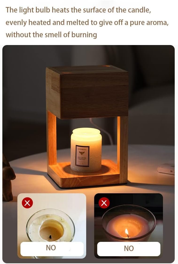 Candle Warmer Lamp with Timer and Adjustable Brightness V355784