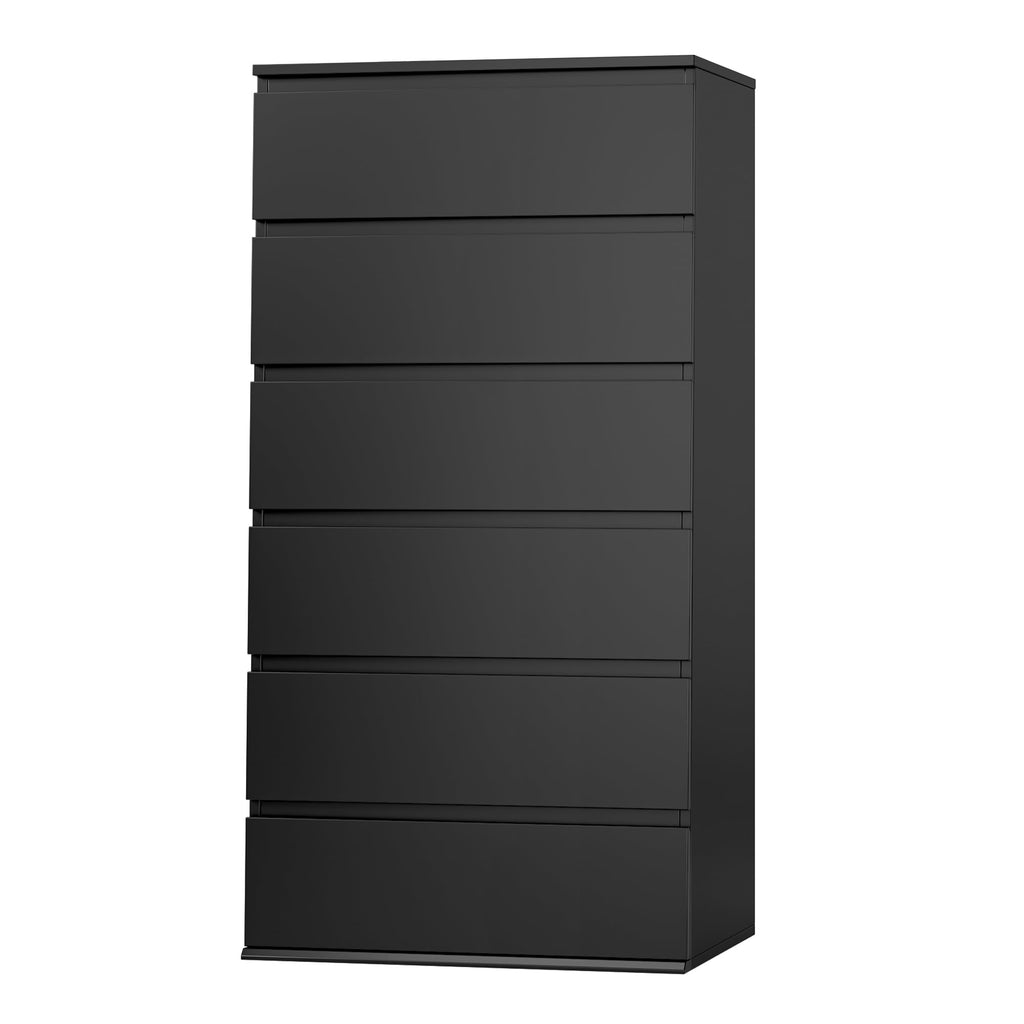 Black 6 Drawer Dresser A318