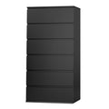 Black 6 Drawer Dresser A318