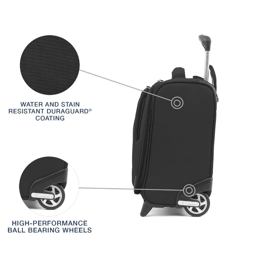 Softside Rolling Underseat Tote, Black, 14-Inch K5577