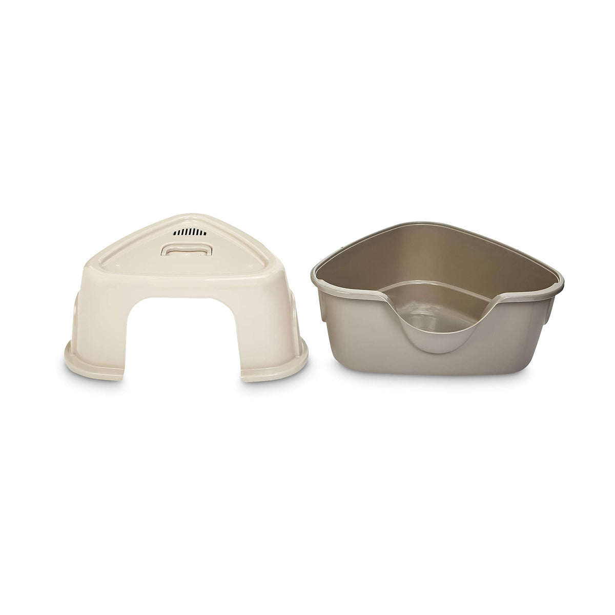 Charcoal Enclosed Cat Litter Box with Lid H103376