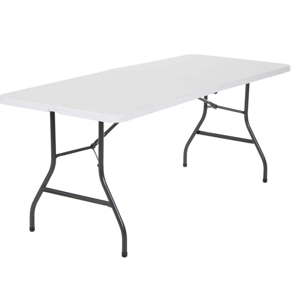 6 Foot Folding Table White R7022