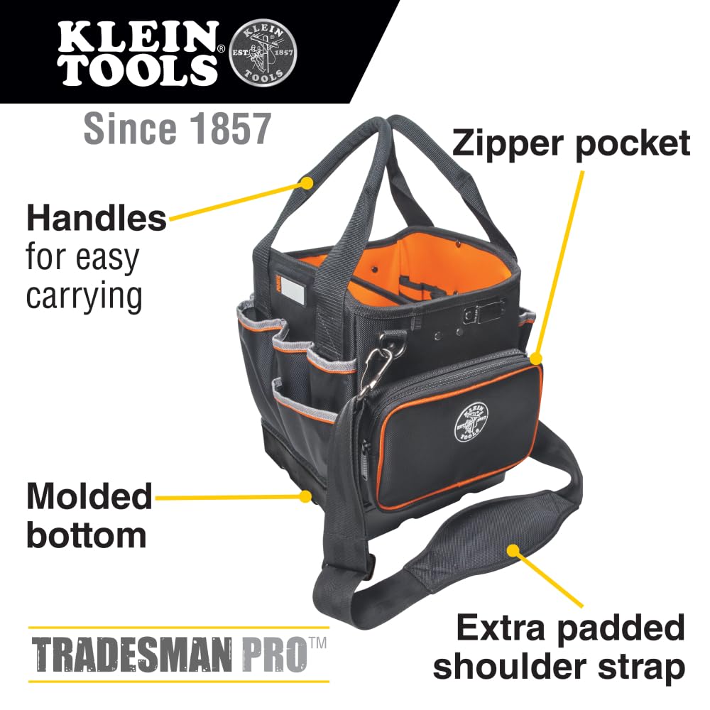Tool Bag with Shoulder Strap and 40 Pockets F688334