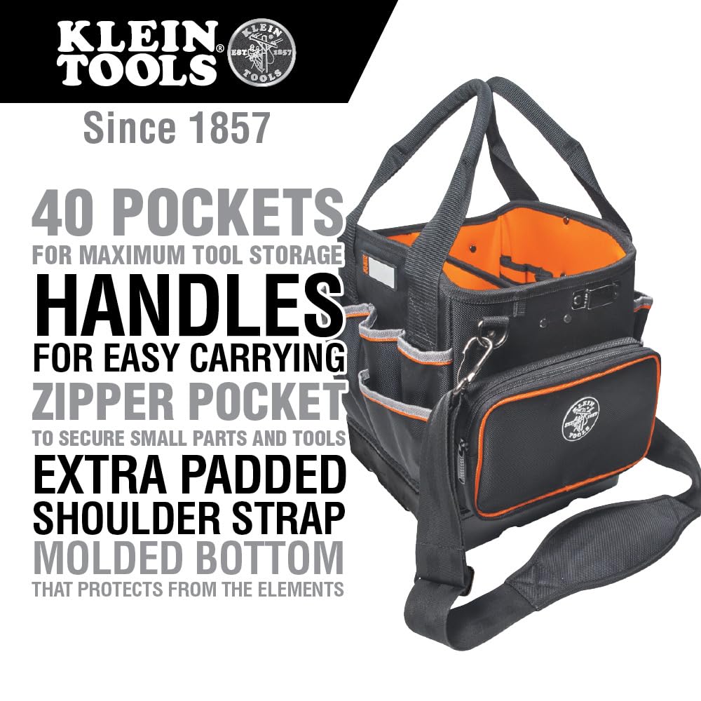 Tool Bag with Shoulder Strap and 40 Pockets F688334
