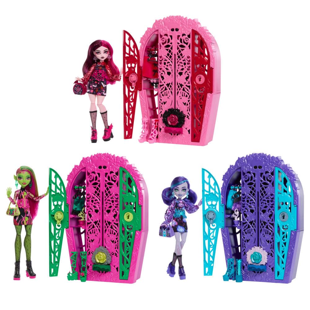 Doll & Accessories Set with Closet D2753