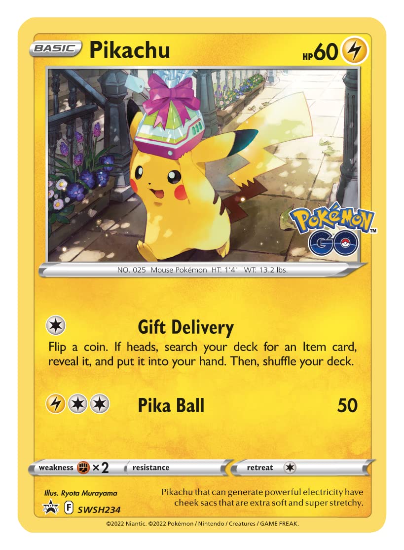 Pokémon TCG GO Tin 2 Foil Cards & 4 Booster Packs J462