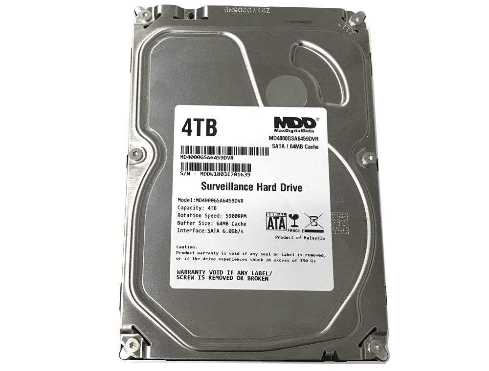 4TB 64MB Cache 5900PM SATA 6Gbps 3.5-inch Internal Surveillance Hard Drive S6918