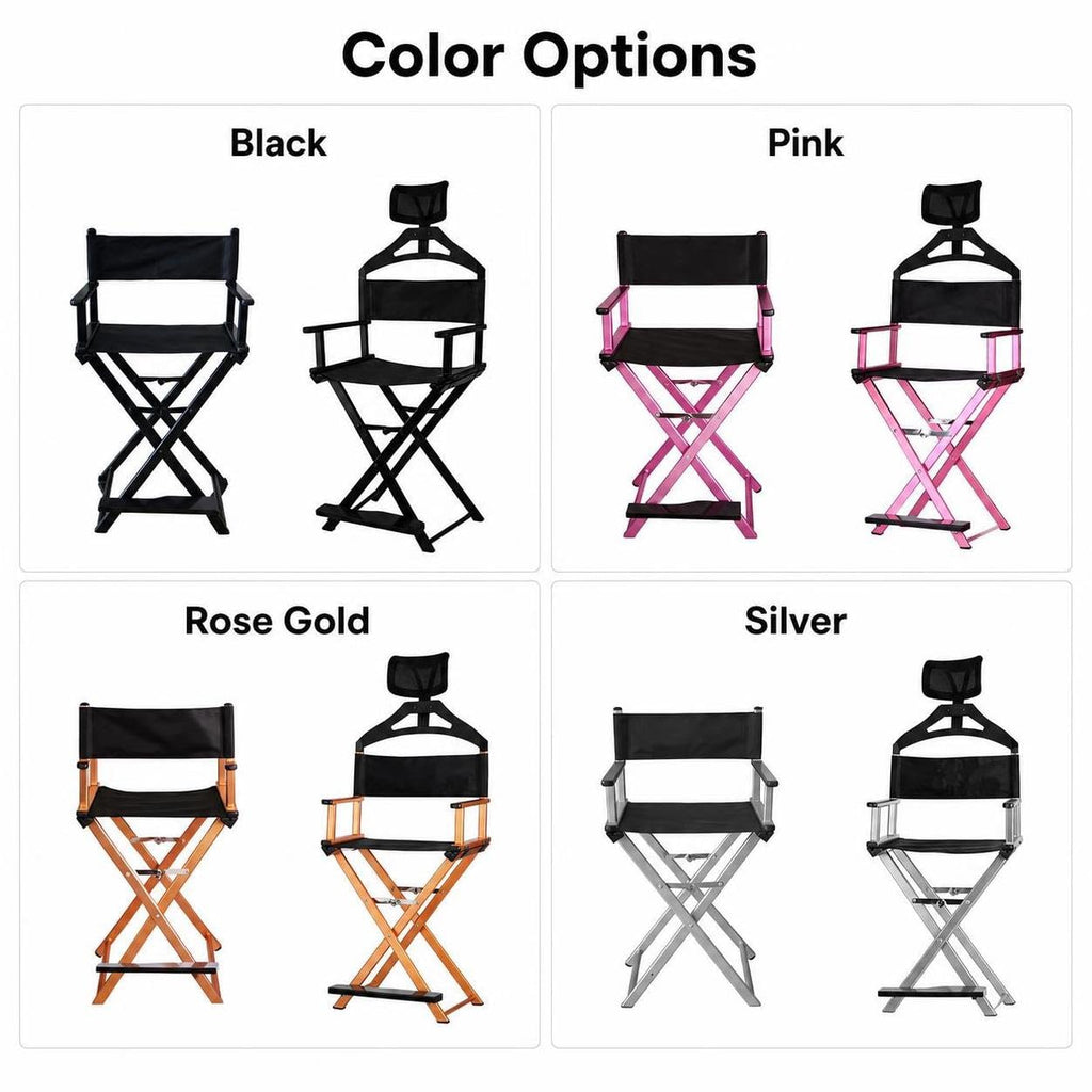 Folding Makeup Artist Chair with Headrest N45247