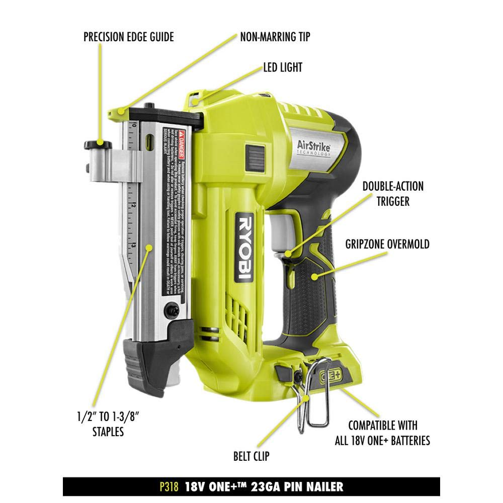 18-Volt Cordless 23-Gauge Pin Nailer J842