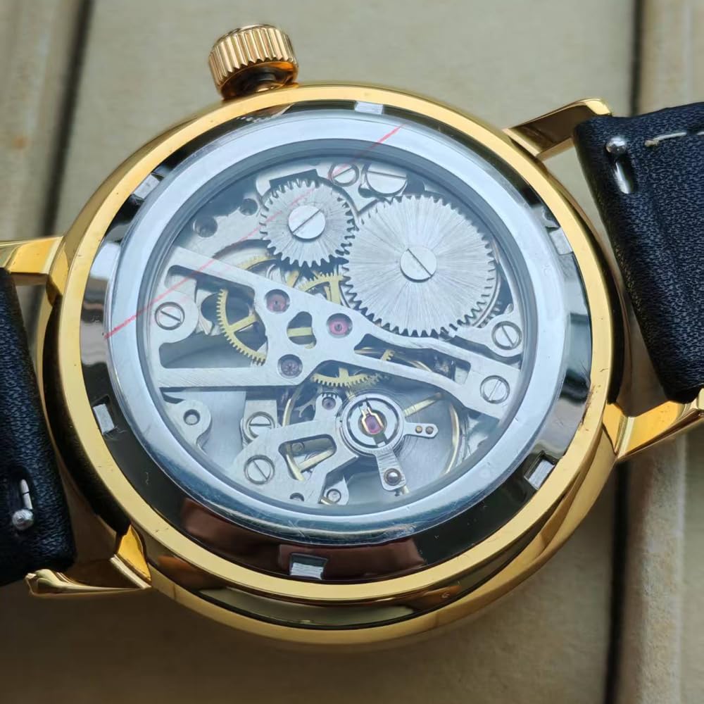 Vintage Mechanical Watch with Domed Glass and 40mm Case H868490