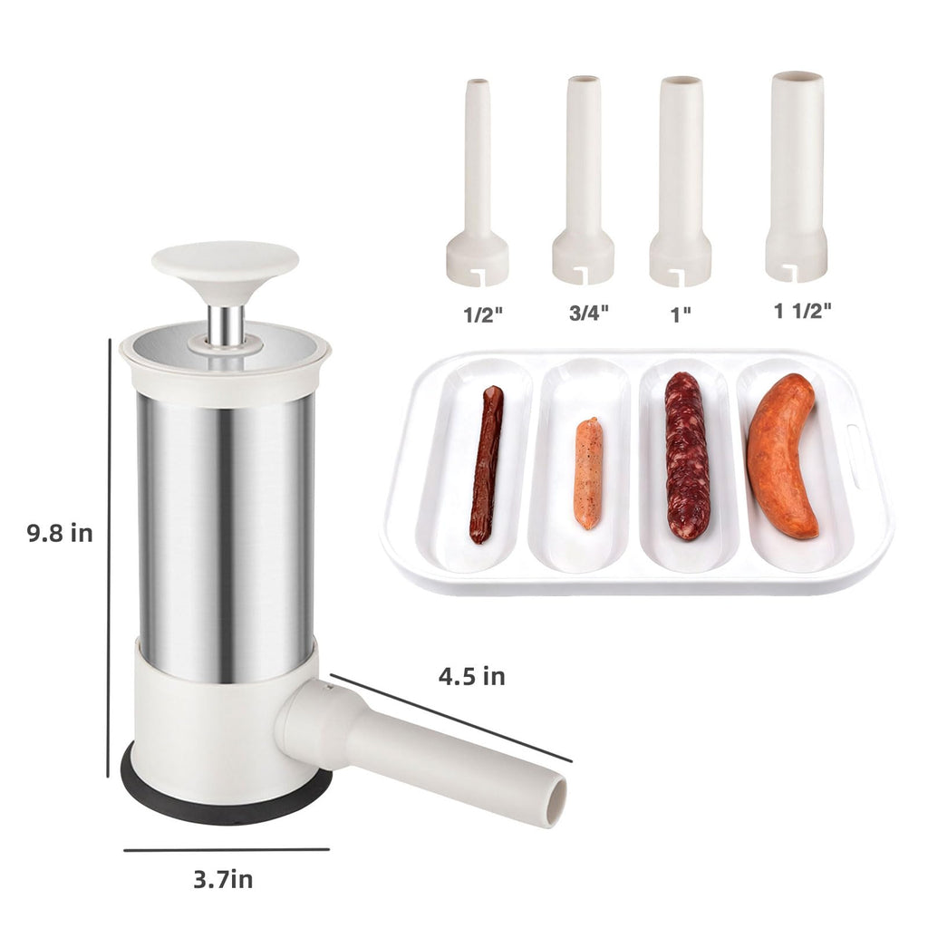 2.2-Pound Vertical Sausage Stuffer with 4 Nozzles N1237