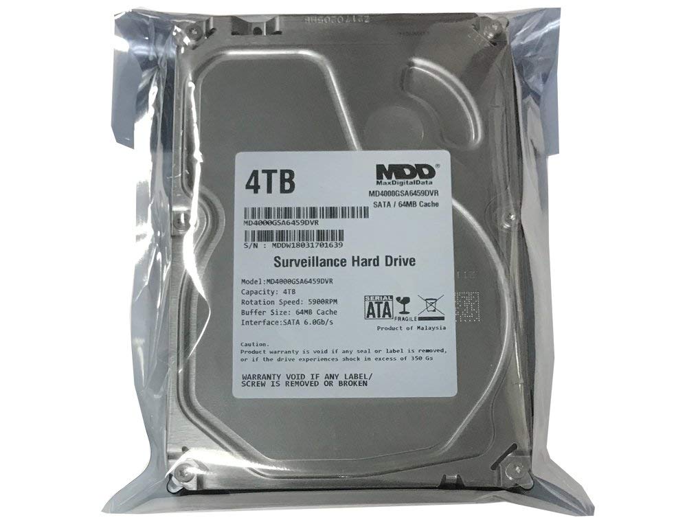 4TB 64MB Cache 5900PM SATA 6Gbps 3.5-inch Internal Surveillance Hard Drive S6918