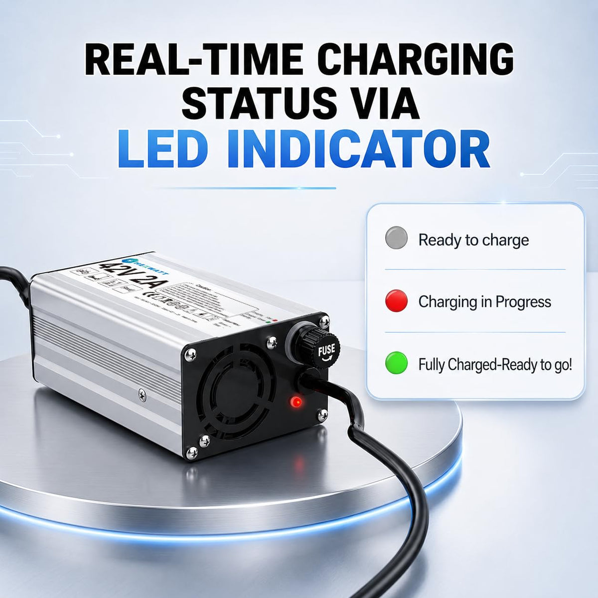 42V 2A Electric Scooter & Ebike Charger H5759