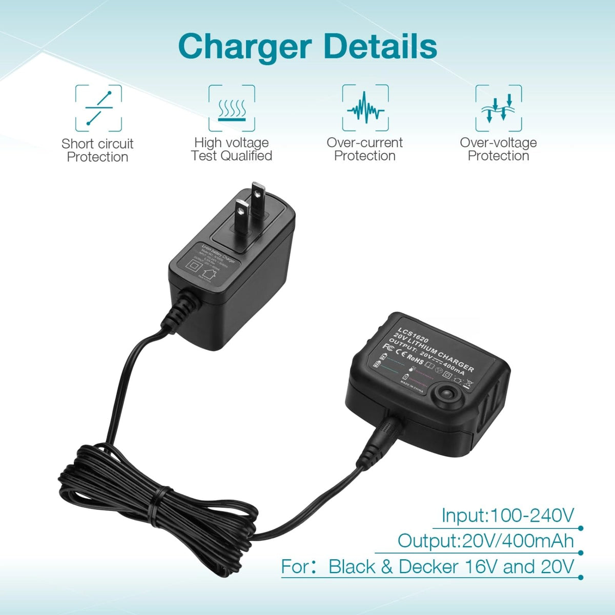 20V Lithium Battery and Charger M1610