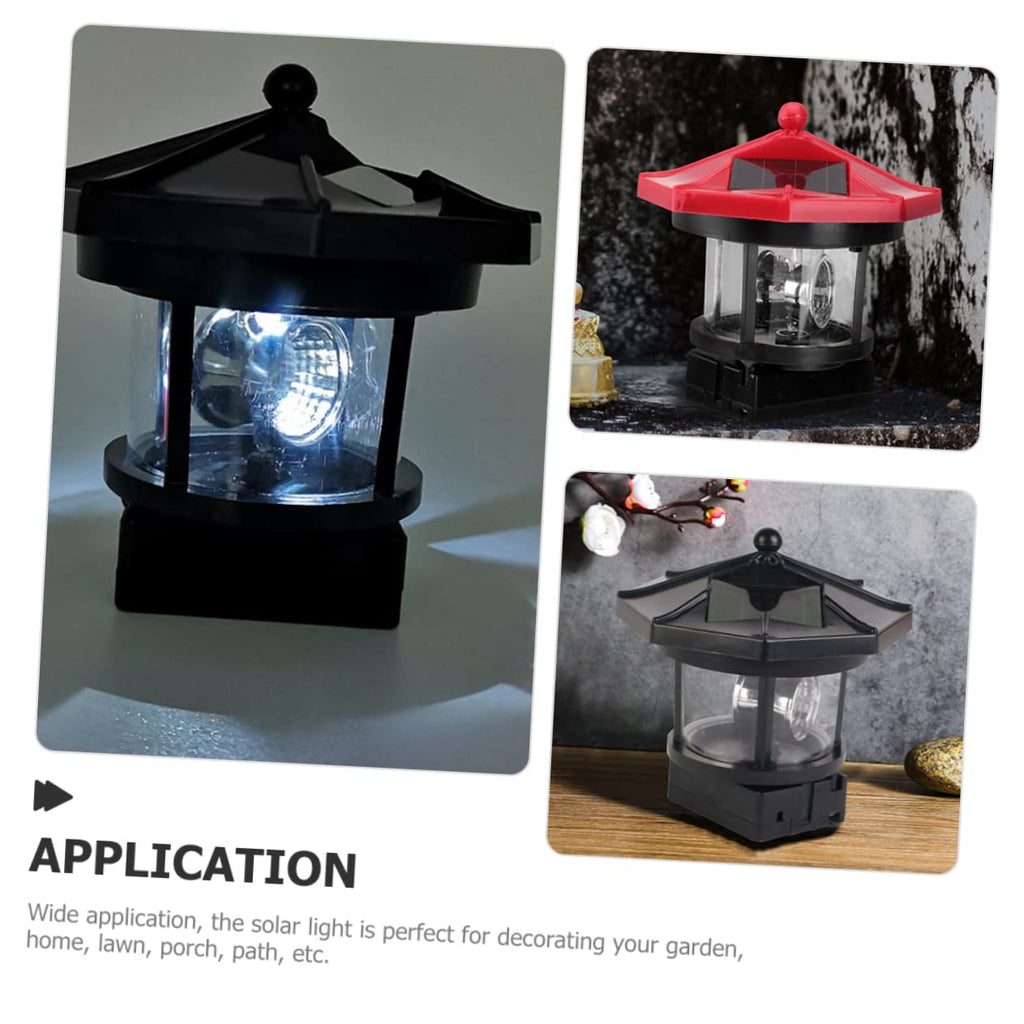 Solar Powered Lighthouse LED Garden Light D59942