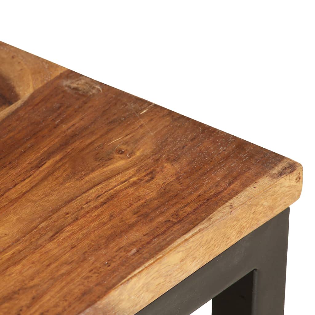 2 pcs Solid Sheesham Wood Nesting Coffee Table J252871
