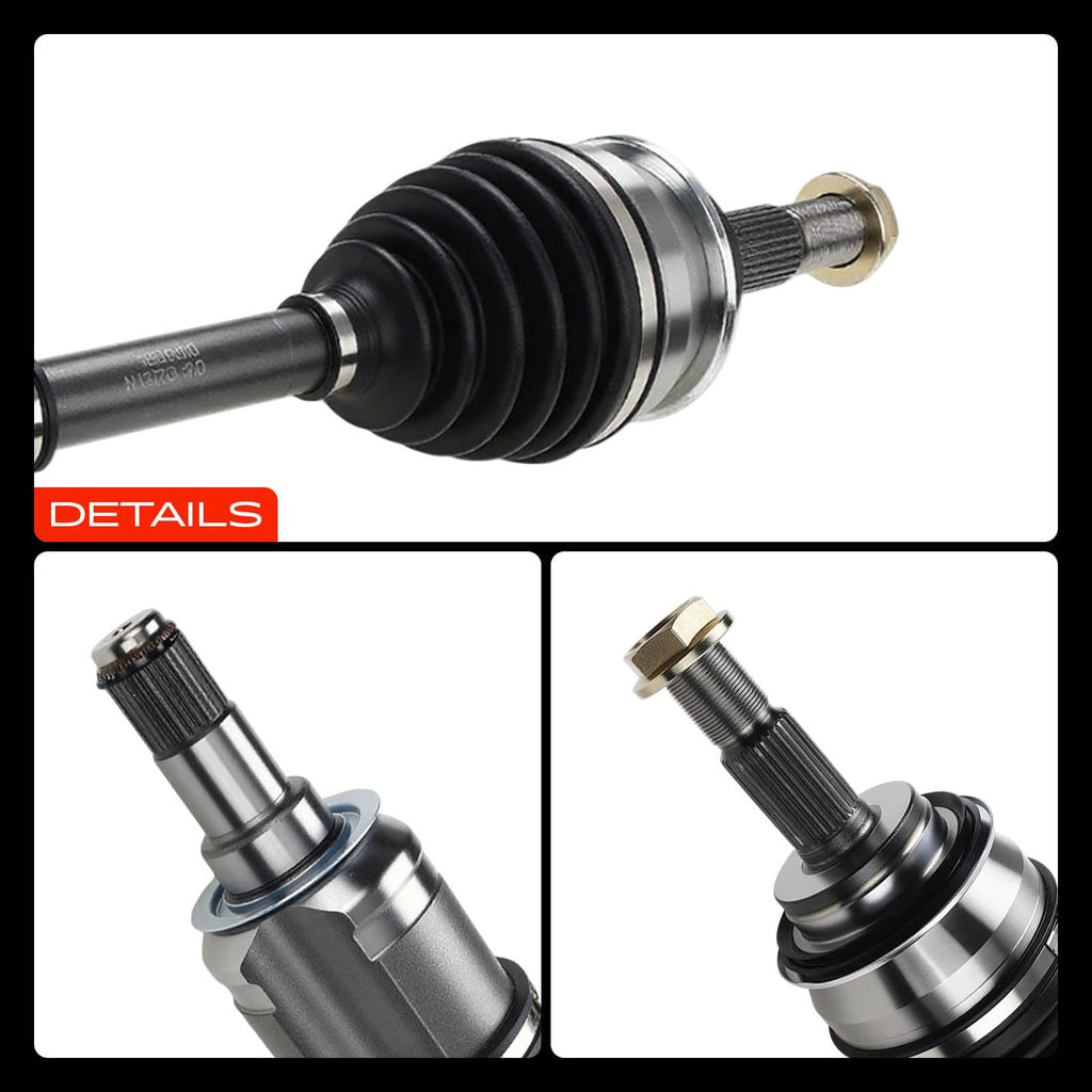 Set of 2 Front CV Axle Shaft Assembly N4028