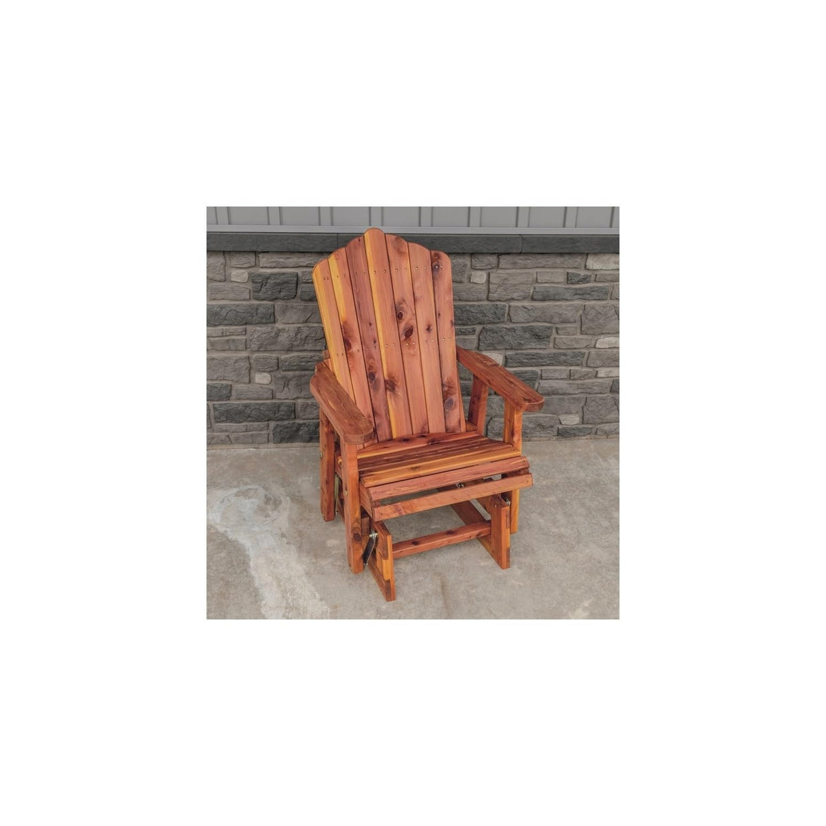 Cedar Fan-Back Outdoor Rocker D613203
