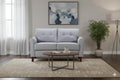 Light Gray Tufted Upholstered Loveseat Sofa R257