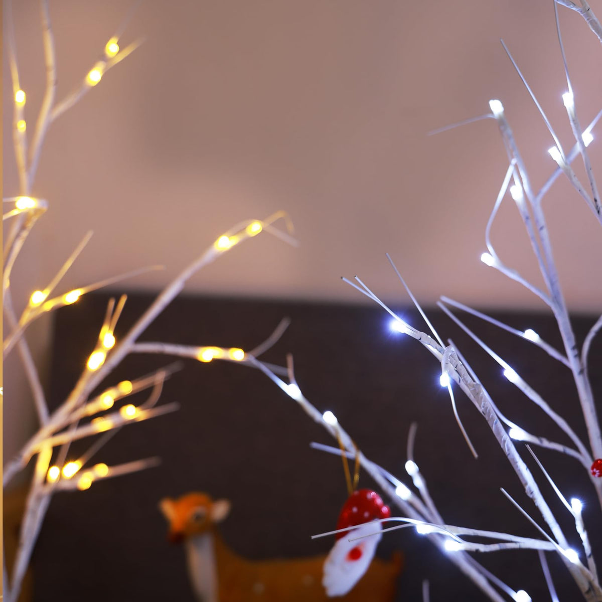 2-Pack 4FT Lighted Birch Tree L629