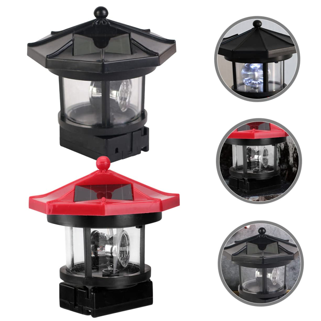 Solar Powered Lighthouse LED Garden Light D59942