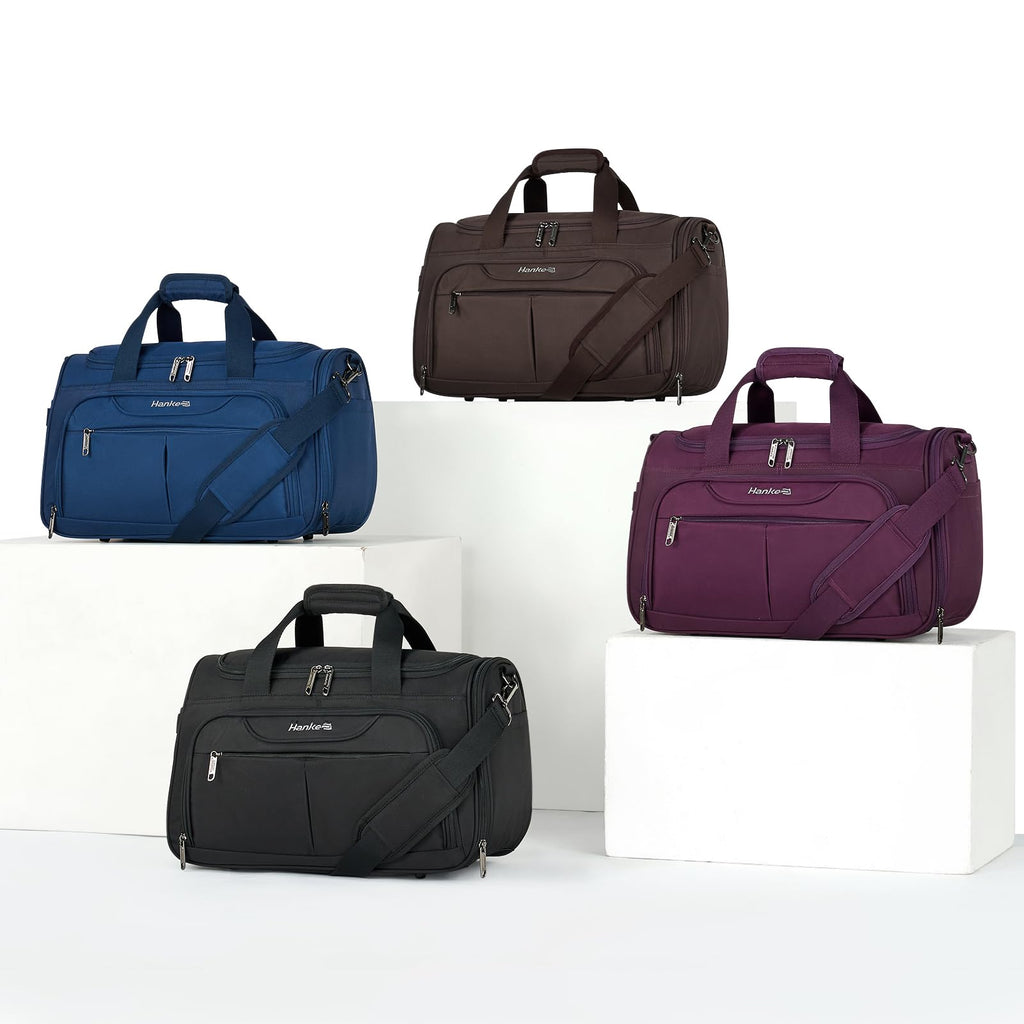 Black Lightweight Water Resistant Foldable Travel Duffel Bag M1672