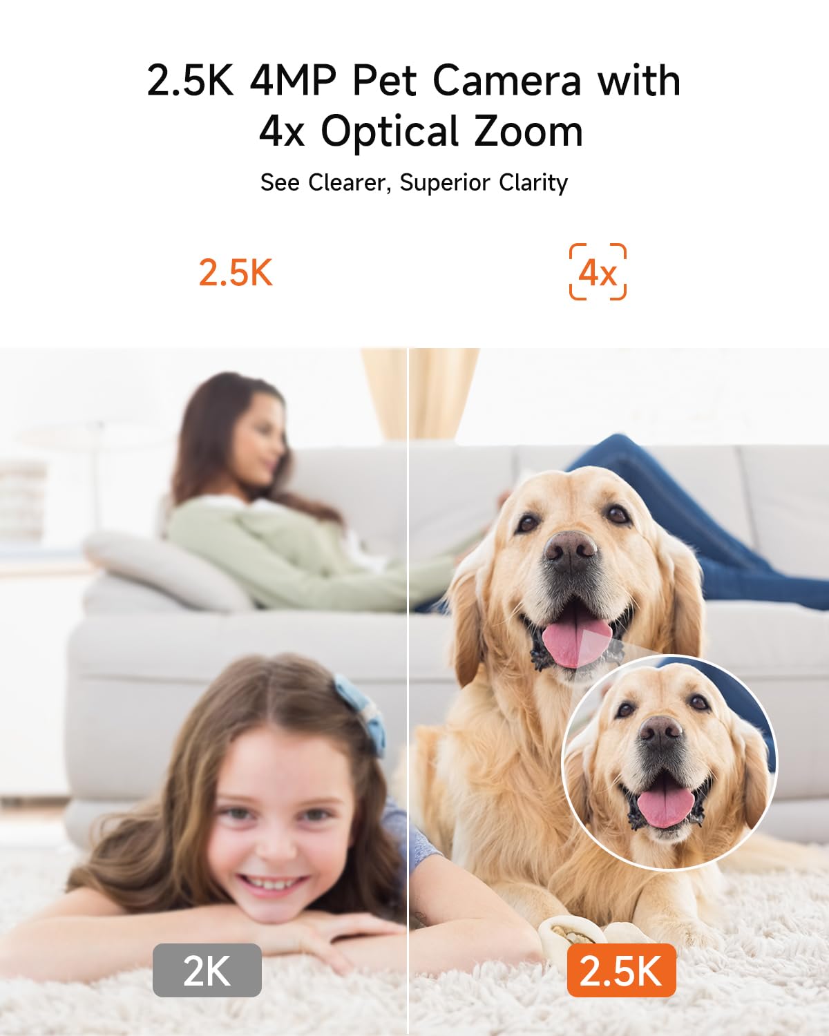 2 Pack 2.5K Indoor Security Cameras with Pan Tilt Night Vision 2-Way Audio L47798