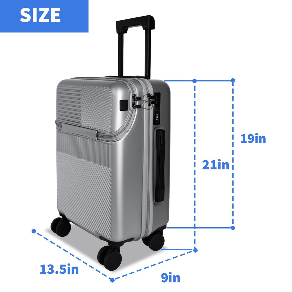 20 inch Hardshell PC Carry on Luggage with Wheels O795124