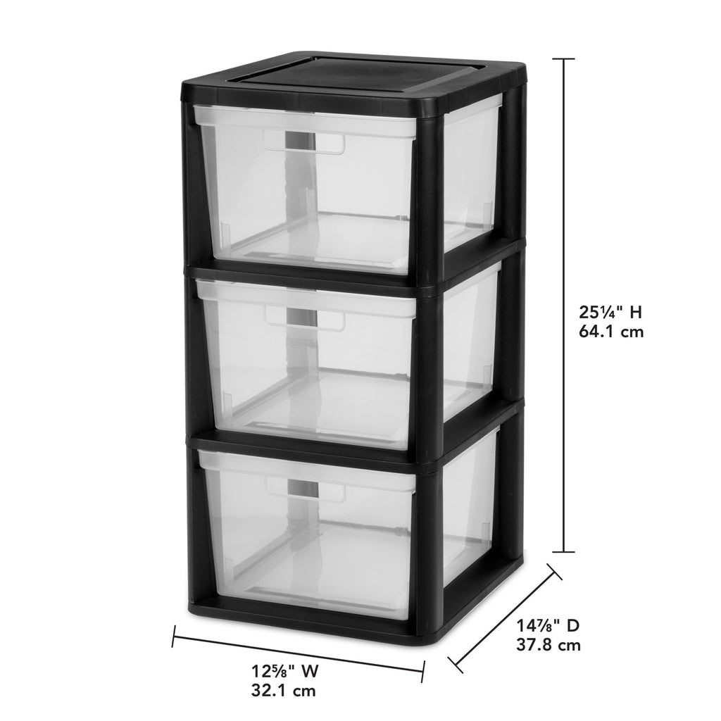 3-Drawer Plastic Storage Tower Z710