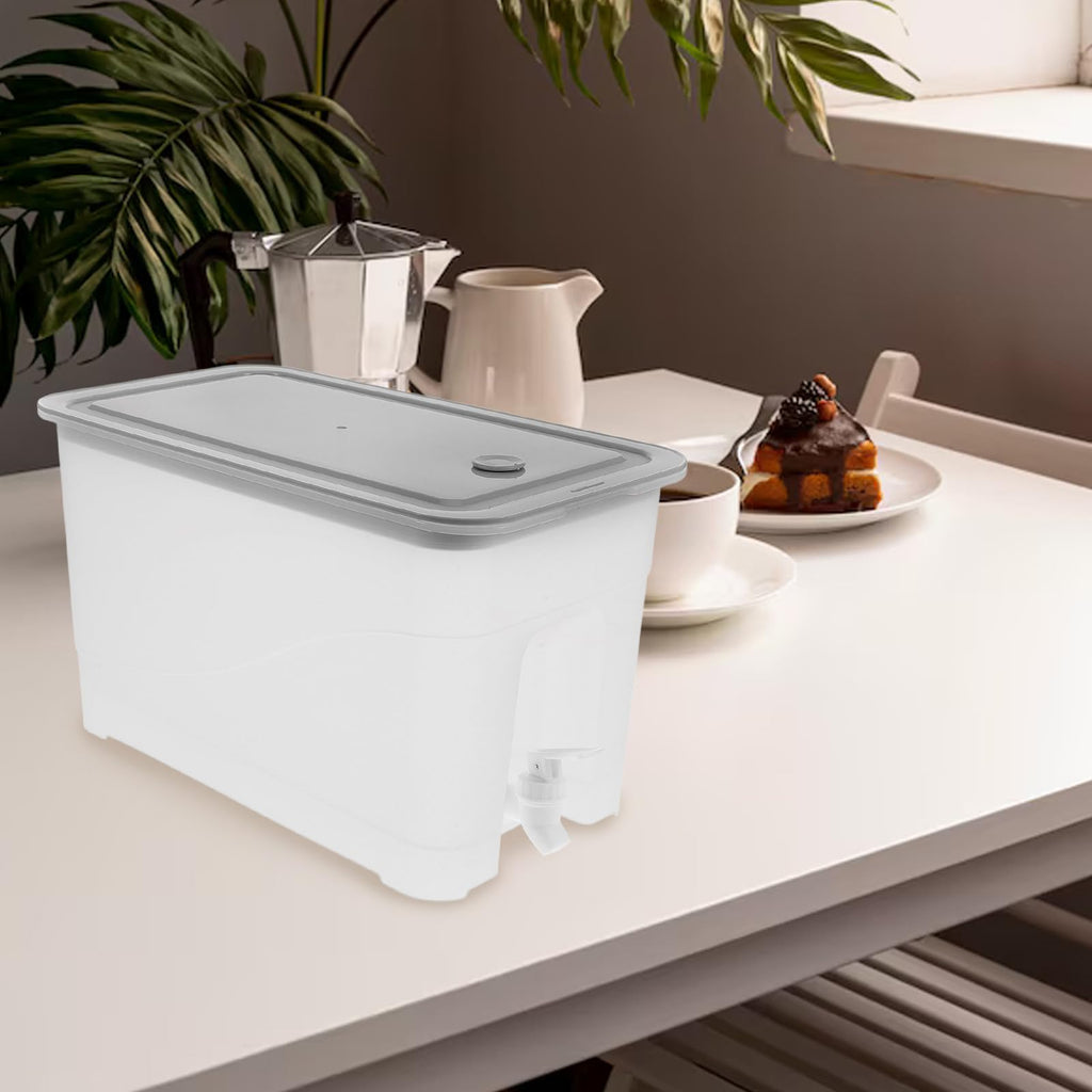 4L Cold Water Jug with Faucet Gray Plastic R60996