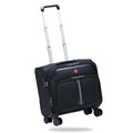 Black 16-Inch Underseat Carry-On Luggage with 4 Spinner Wheels K2637