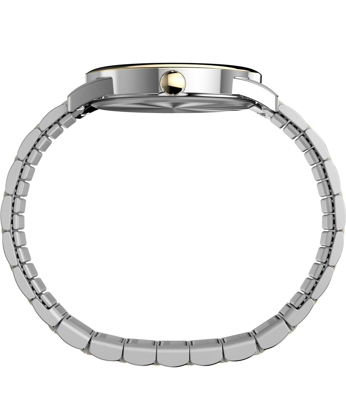 Men's 40mm Watch Two-Tone Expansion Band White Dial E4040