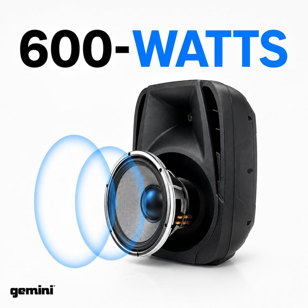 Portable PA System with Dual 10" Speakers N3735