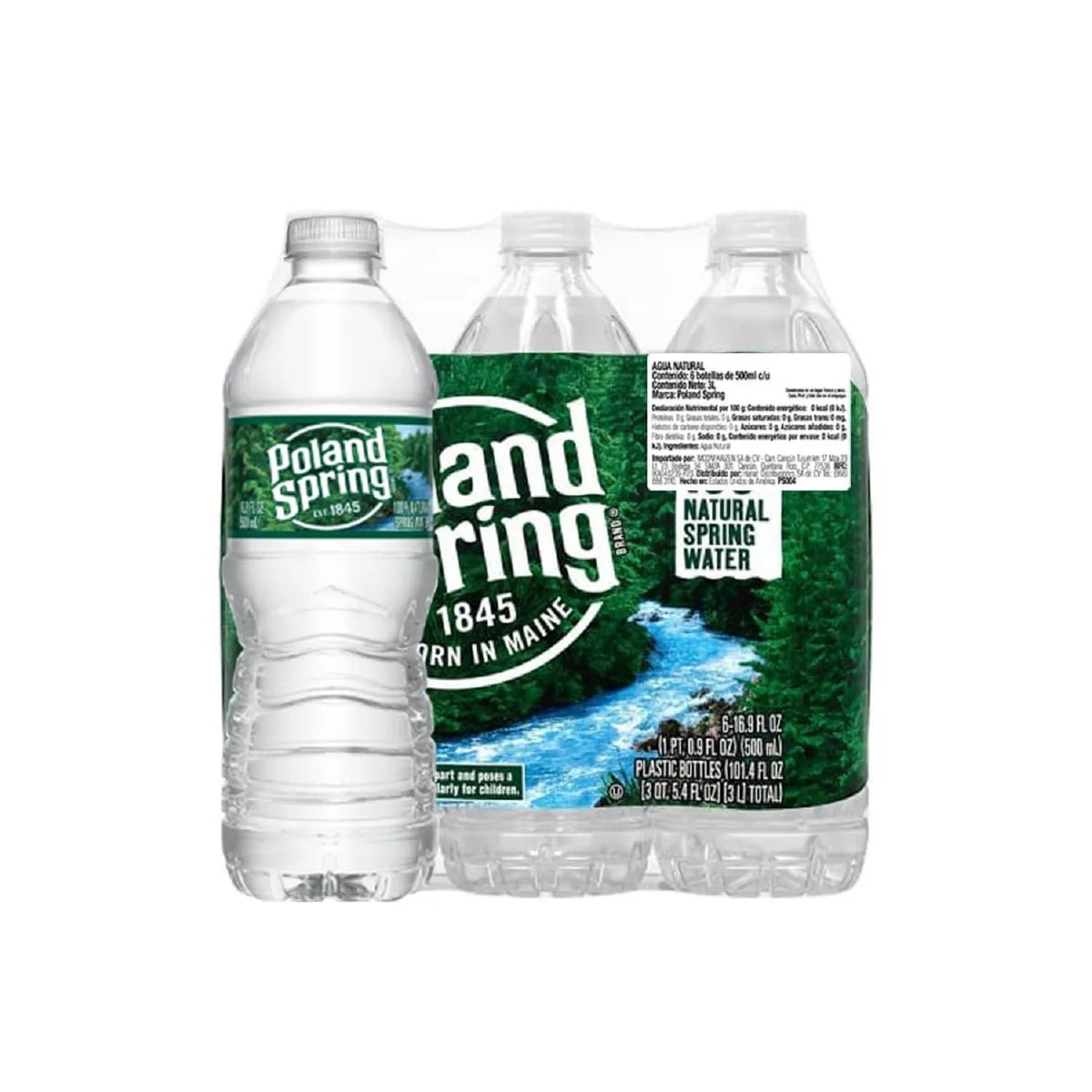 Sparkling Natural Spring Water 16.9-ounce 6 Count J4280