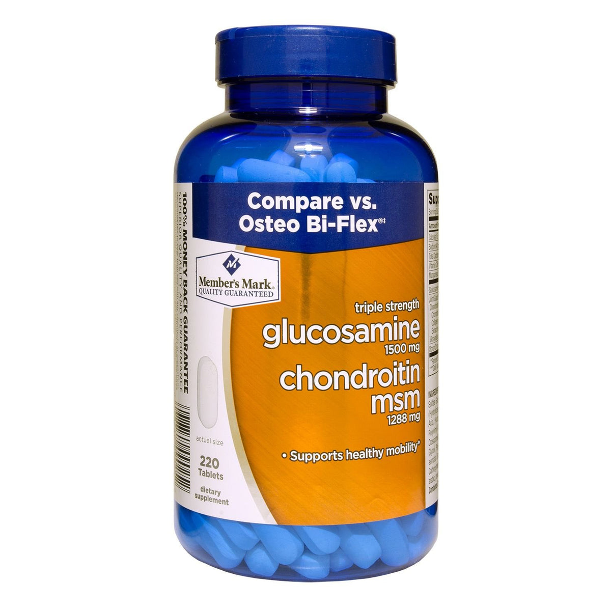 Triple Strength Glucosamine Chondroitin MSM 220 Count K18384