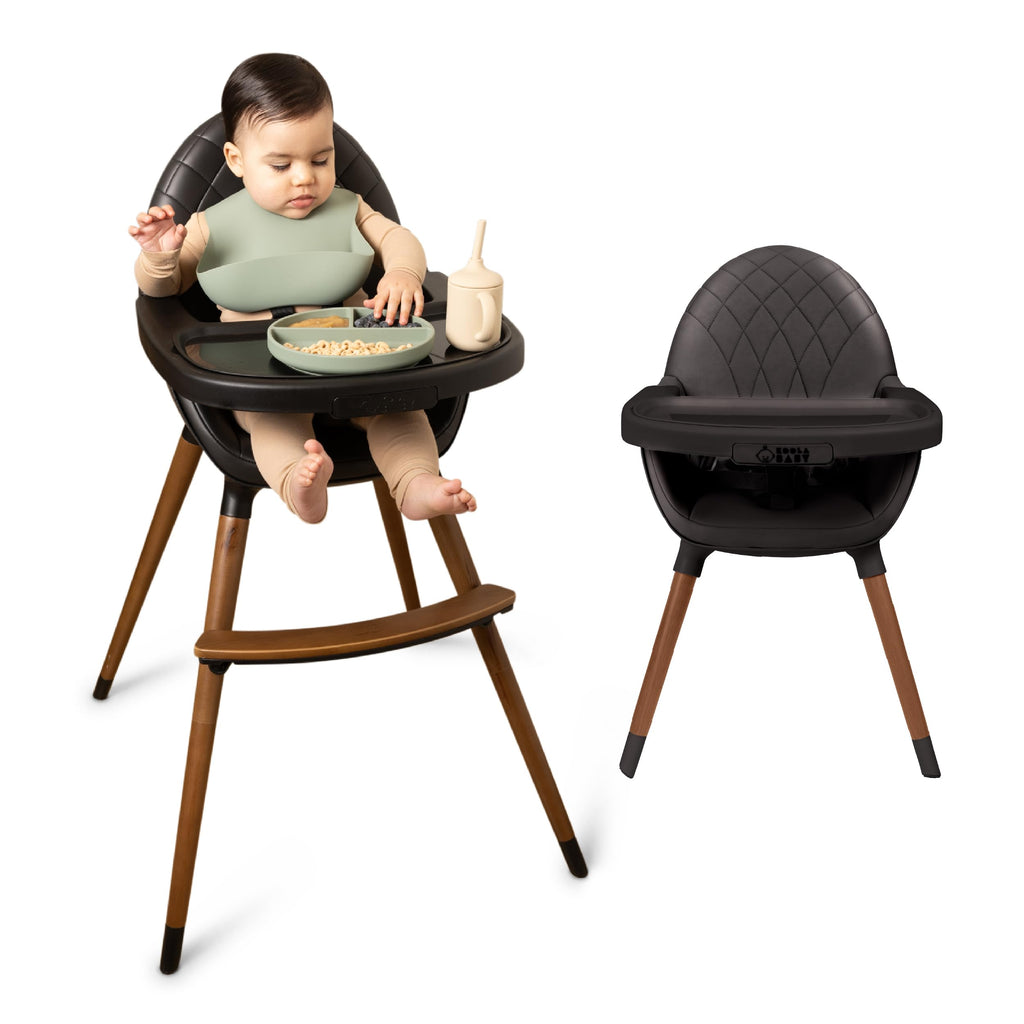 Convertible Wooden High Chair with Adjustable Height H3380