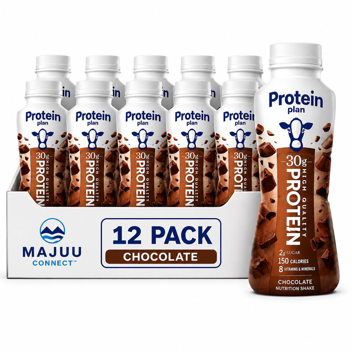 High Protein Chocolate Nutrition Shake 12 Pack 11.5 Fl Oz B1912
