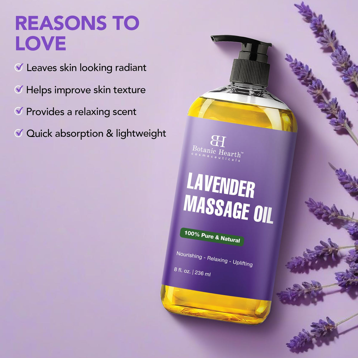 Lavender Massage Oil 8 Fl Oz X750783
