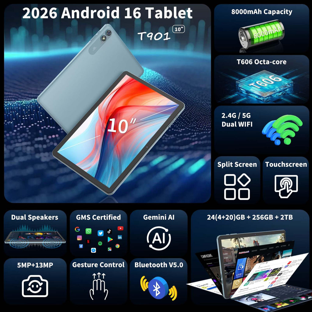 Android 10 inch Tablet with Keyboard T26182