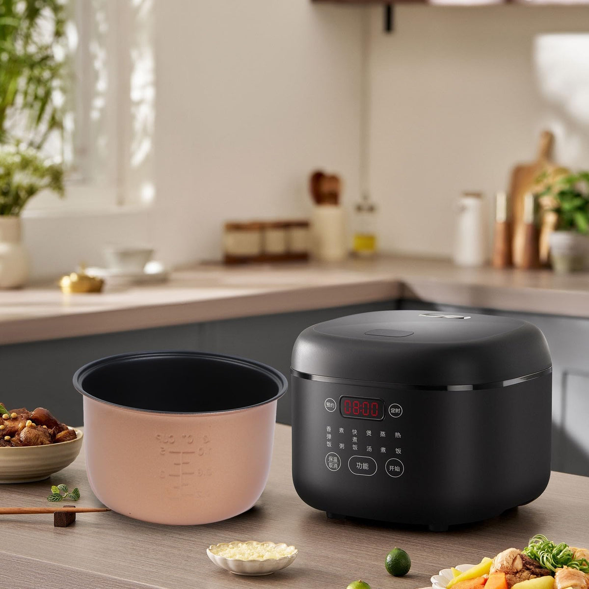 2L Aluminum Alloy Non-Stick Rice Cooker Inner Pot K161