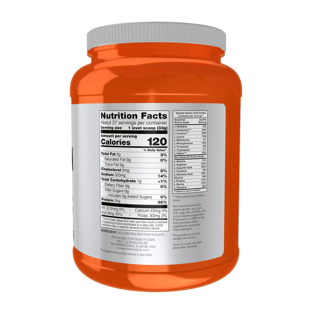 Pea Protein Unflavored Powder 2 lbs S26405