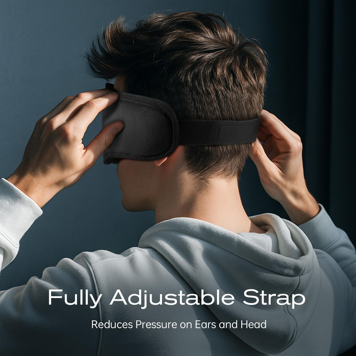 Black Bluetooth Sleep Mask with Headphones H9657