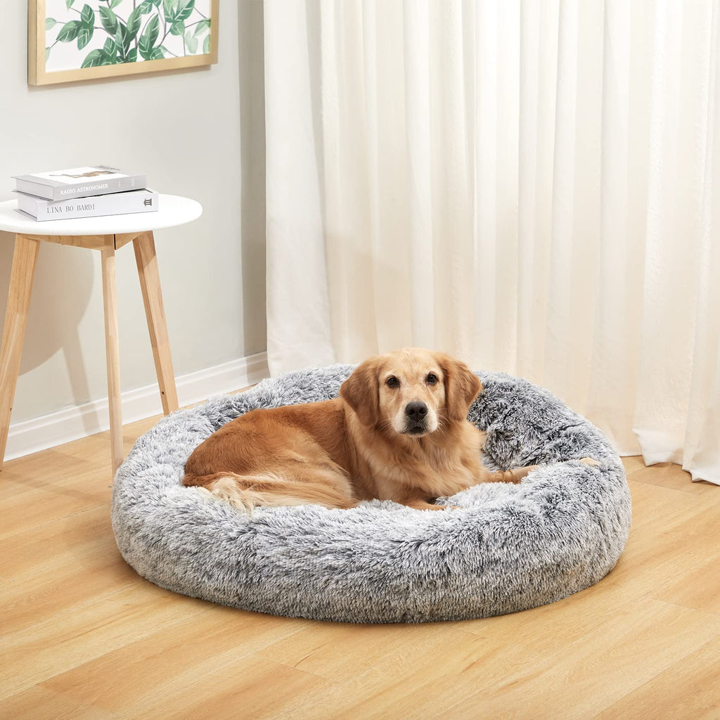 Dark Grey 36" Round Dog Bed X75707