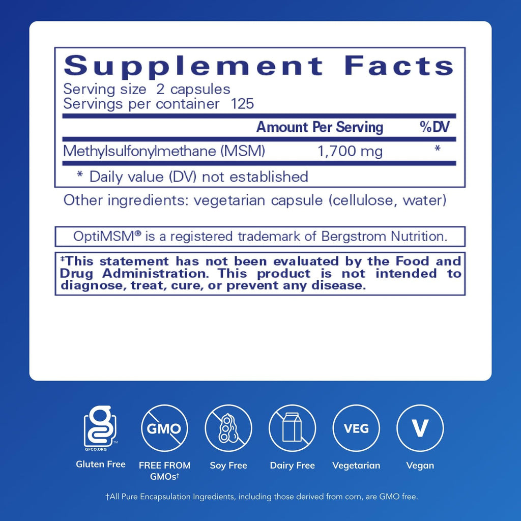 MSM Capsules, 250 Capsules L48077