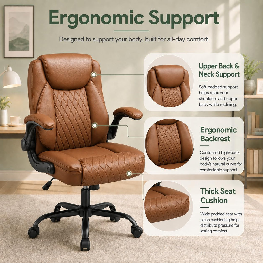 Camel Brown Home Office Chair L62489